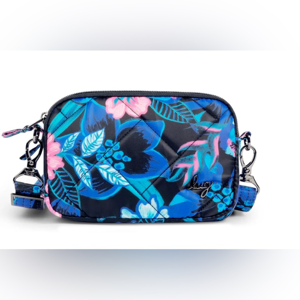 New Lug Coupe SE Convertible Crossbody Bag Resort Black Tropical Floral